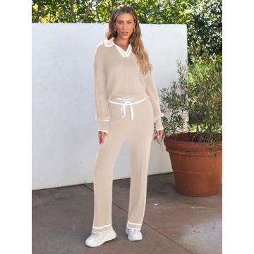 LILLUSORY Women's Knit Lounge Set Comfortable Stylish Wear