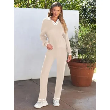 LILLUSORY Women's Knit Lounge Set Comfortable Stylish Wear