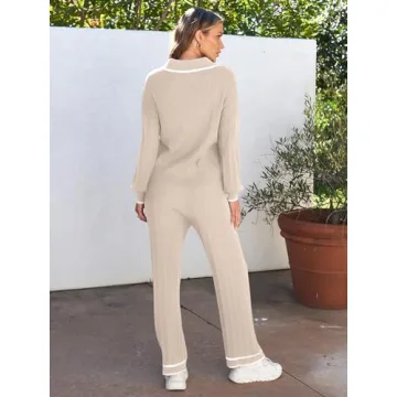 LILLUSORY Women's Knit Lounge Set Comfortable Stylish Wear