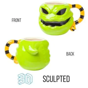 Silver Buffalo Disney Nightmare Before Christmas Oogie Boogie Ceramic 3D Sculpted Mug, 20 Ounces