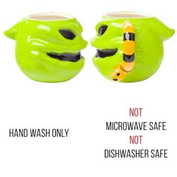 Silver Buffalo Disney Nightmare Before Christmas Oogie Boogie Ceramic 3D Sculpted Mug, 20 Ounces