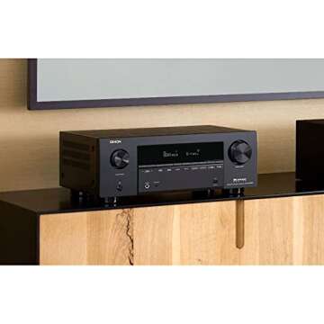 Denon AVR-X2800H 7.2 Ch Receiver - 8K UHD Home Theater AVR (95W X 7), Wireless Streaming via Built-in HEOS, Bluetooth & Wi-Fi, Dolby Atmos, DTS Neural:X & DTS:X Surround Sound