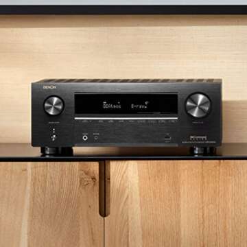 Denon AVR-X2800H 7.2 Ch Receiver - 8K UHD Home Theater AVR (95W X 7), Wireless Streaming via Built-in HEOS, Bluetooth & Wi-Fi, Dolby Atmos, DTS Neural:X & DTS:X Surround Sound