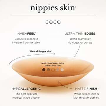 Nippies Silicone Nipple Covers for Women - Reusable Inserts