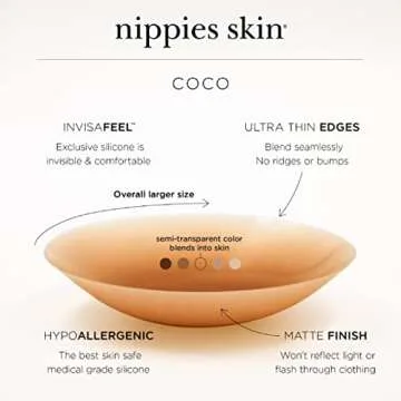 Nippies Silicone Nipple Covers for Women - Reusable Inserts