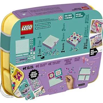 LEGO DOTS Jewelry Box 41915 Craft Decorations Art Kit for Kids Who Love Creative DIY Projects