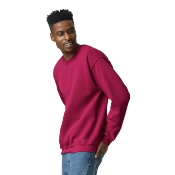 Gildan Adult Fleece Crewneck Sweatshirt - Red 2XL