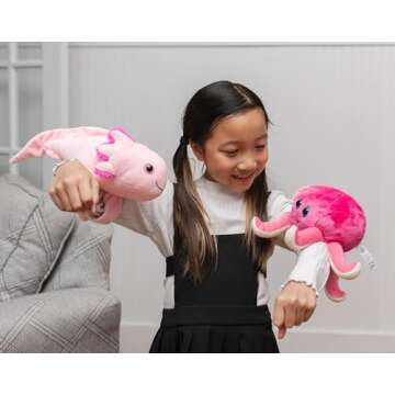 Adorable Axolotl Plushie Slap Bracelet for Kids