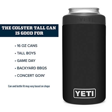 YETI Rambler 16 oz Colster Tall Can Insulator Black
