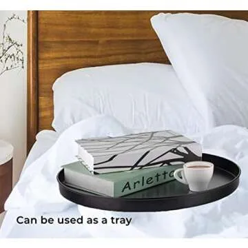 okugafit Outdoor Side Table, Patio Table, Small Outdoor Table for Patio Living Room Bedroom Balcony-Black