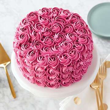 Wilton Aluminum Round Cake Pan - Durable Anodized Bakeware for Cakes, 8" x 2"