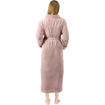 NY Threads Premium Women's Plush Fleece Bathrobe Comfort