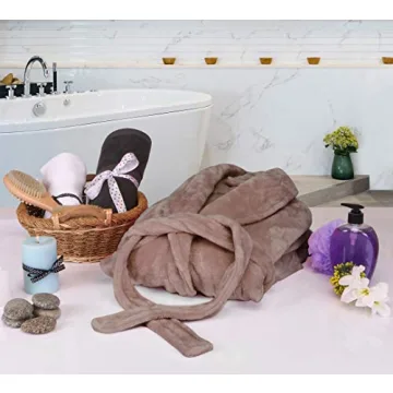 NY Threads Premium Women's Plush Fleece Bathrobe Comfort