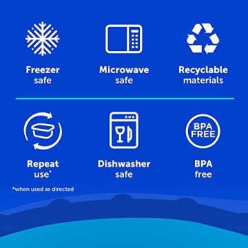 Ziploc Meal Prep Containers - Reusable & Smart Snap Technology