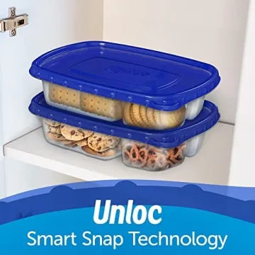 Ziploc Meal Prep Containers - Reusable & Smart Snap Technology