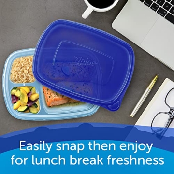 Ziploc Meal Prep Containers - Reusable & Smart Snap Technology