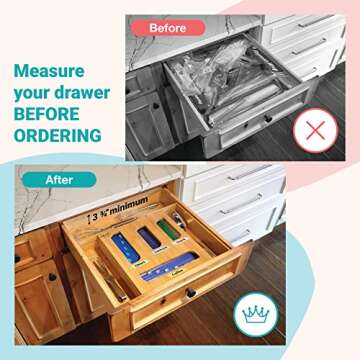 Neat Diva Bag Organizer, Foil Plastic Wrap Organizer, Plastic Bag Organizer, Bag Organizer for Drawe...