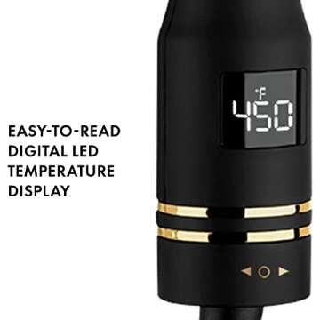 Hot Tools Pro Artist Black Gold Digital 3 Barrel Jumbo Hair Waver | Ultra Sleek Waves Instantly (1 in Barrels)