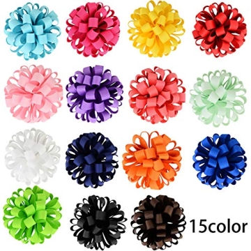 Yxiang 30PCS Colorful Flower Hair Ties for Kids