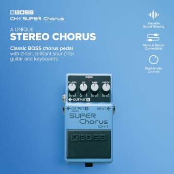 Boss CH-1 Stereo Super Chorus Pedal for Guitar & Keyboard