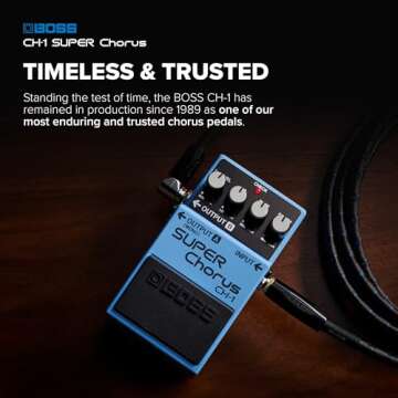 Boss CH-1 Stereo Chorus Pedal for Guitar and Keyboard