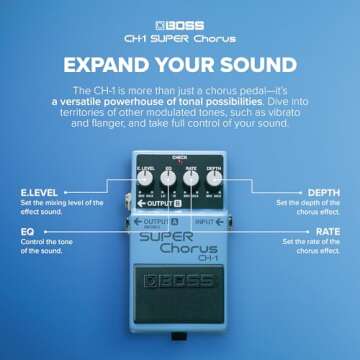 Boss CH-1 Stereo Chorus Pedal for Guitar and Keyboard