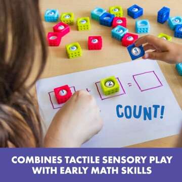 Educational Insights Number BubbleBrix - Toddler Learning Toys, Learn Numbers, Fidget Popper Learning Toys, Gift for Kids Ages 3+