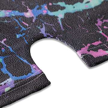 EQSJIU Biketards For Girls Gymnastics Black Lighting Cool Shorts Leotards For Girls 5-6 Years Primary Gymnastics Class