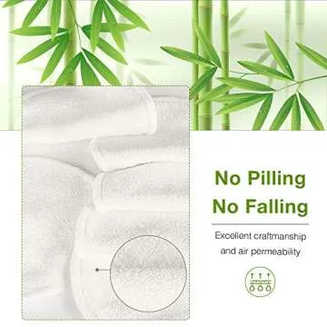 InnoGear Reusable Makeup Remover Pads, 28 Pack Washable Eye Makeup Remover Pads Organic Cotton Rounds Facial Cleansing Pads Bamboo Face Pads Makeup Remover Cloth with Laundry Bag