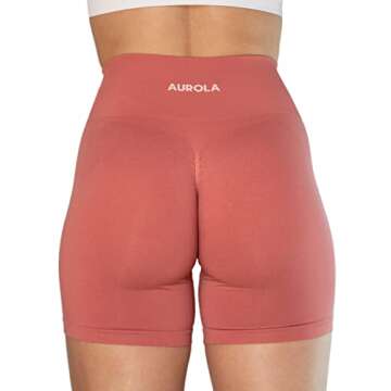 AUROLA Intensify Workout Shorts for Women Seamless Scrunch Short Gym Yoga Running Sport Active Exerc...