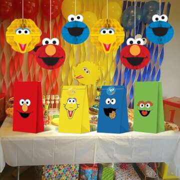 Amscan Sesame Street Honeycomb Decor for Every Celebration
