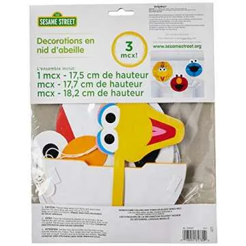 Amscan Sesame Street Honeycomb Decor for Every Celebration