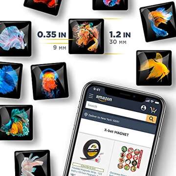 Decorative Magnets for Fridge – Glass Magnets for Refrigerator – Cute Fridge Magnets for Office and Kitchen – Succulent Whiteboard Magnets for Locker