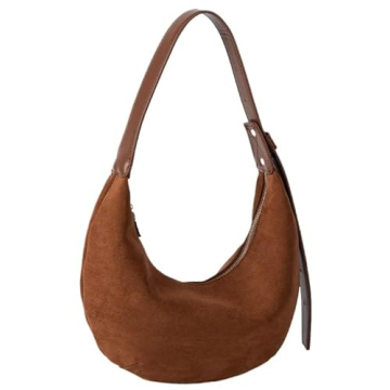 JOLILUNA Trendy Suede Crescent Bag for Women - Fashionable Fall Accessory