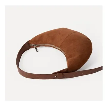 Stylish JOLILUNA Suede Crescent Bag for Women