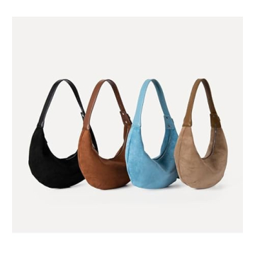 Stylish JOLILUNA Suede Crescent Bag for Women