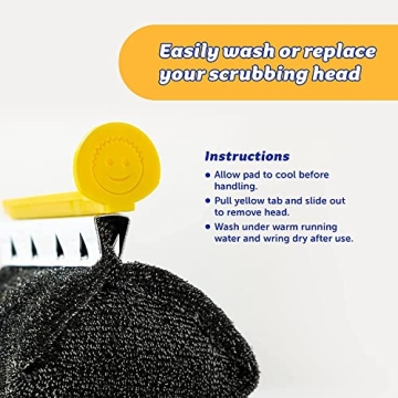 Scrub Daddy BBQ Daddy Grill Brush Head Refill for Easy Cleaning