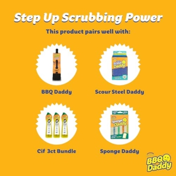 Scrub Daddy BBQ Daddy Grill Brush Head Refill for Easy Cleaning