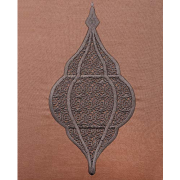 Silk Route Visual Dhikr Lantern Cushion Cover - Mocha