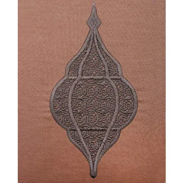 Silk Route Visual Dhikr Lantern Cushion Cover - Mocha