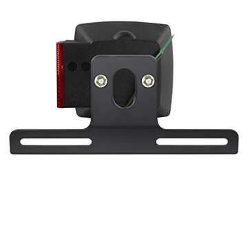 OTOW Steel Heavy Duty License Plate Holder Bracket and Light Mount for Trailers, Trucks, Cars, Certain Motorcycles with Mounting Screws, Reflective Sticker