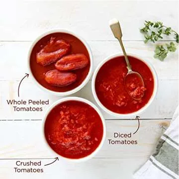 Jovial Diced Tomatoes - Organic Tomatoes, Non-GMO, USDA Certified Organic, No Additives, BPA-Free, No Added Sugar, No Salt Added, Recyclable Glass, Made in Italy - 18.3 Oz, 6 Pack