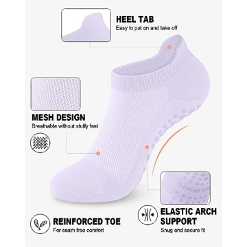 Perfect Grip Pilates Socks for Yoga and Fitness Enthusiasts