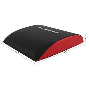 Signature Fitness Ab Mat Trainer Abdominal Machine Exercise Crunch Roller Workout Exerciser, Regular