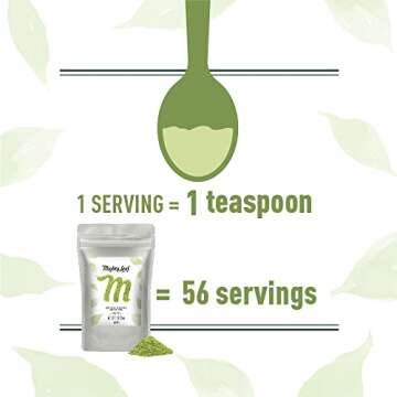 Mighty Leaf Organic Matcha Green Tea Powder, 100% Japanese Matcha, Unsweetened, 3 oz Bag