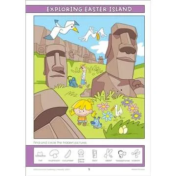 School Zone Hidden Pictures Around the World Workbook: Puzzle Book of Search and Find, Hidden Picture Puzzles, Geography, Global Awareness, and More (Activity Zone)