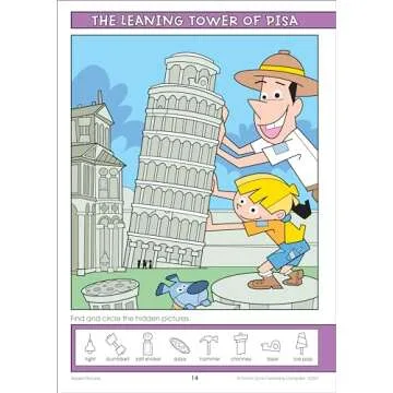 School Zone Hidden Pictures Around the World Workbook: Puzzle Book of Search and Find, Hidden Picture Puzzles, Geography, Global Awareness, and More (Activity Zone)