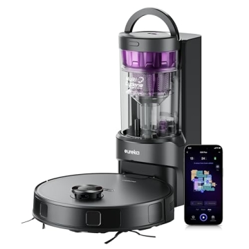Eureka E20 Plus Robot Vacuum: Self-Emptying, 8000Pa Suction & LiDAR Navigation