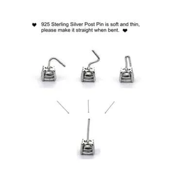 Minimalist Golden Heart Sterling Silver Earrings for Women Girls Charm Hollow Love Hearted Stud Tiny Small Cartilage Tragus Post Pin Hypoallergenic Pierced Ear Christmas Birthday Halloween Thanksgiving Jewelry Gifts