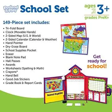 Pretend & Play School Set, Frustration Free Packaging